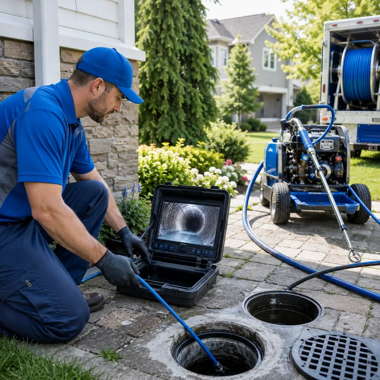 Outdoor drain cleaning professionals serving Kasbeer, IL