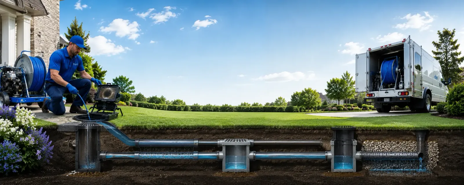 Outdoor drain cleaning information for Kasbeer, IL