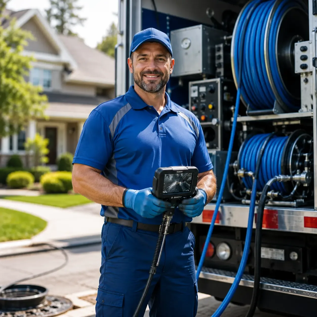 Local outdoor drain cleaning specialists in Kasbeer, IL